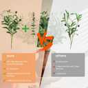 16Pcs Faux Olive Branches&Eucalyptus Branches, 18''Artificial Olive Stems 15''Eucalyptus Stems,Perfect Greenery for Vase,Centerpieces,Spring Decor,Home Decoration for Dining Room&Living Room