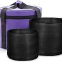Purple Color Canvas Carrying Bag With 2 Inserts 12 Inch Crystal Singing Bowl Case