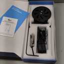 AQQA Aquarium Clip-On Stream Light with Controller, LED Fish Tank Light with 3 Modes (White/RGB/Full Spectrum), Timer & 6 Brightness Levels, Adjustable Clamp for Freshwater Plants Fish Tanks 60W