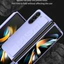 for Samsung Galaxy Z Fold 6 Case with Wrist Strap, Luxury Hard PC + PU Leather with Finger Wristband Shockproof Protective Case Cover for Samsung Galaxy Z Fold6.Wristband Black