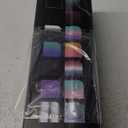 32/40/64/128 oz Insulated Water Bottle with straw & Spout Lids Keep Cold 48H Hot 24H, Large Water Flask Bottle with Shoulder Carrier Bag, Paracord Handle & Boot for Gym, Workout & Beach (Indigo Black Gradient)