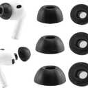 Replacement Memory Foam Ear Tips for AirPods Pro 3 Earbuds, Ultimate Comfort, Compatible with AirPods Pro 3rd Generation 2025, 3 Pairs (Black, Assorted S/M/L)