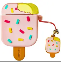4 pcs Ice Cream Airpods Case Candy Pink, for Airpods 1,2