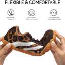 Barefoot Shoes Women Casual Sneakers,Wide Toe Box Shoes Women Zero Drop Barefoot Shoe Men,Minimalist Trail Running Shoe,Non-Slip Lightweight Breathable Comfortable Fashion Walking Hiking Shoes Unisex, 42, Leopard