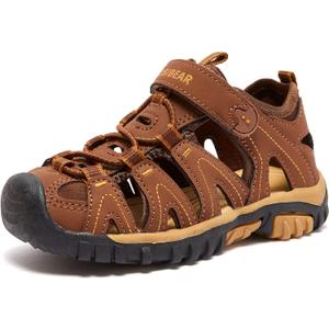 HOBIBEAR Boys Girls Sport Water Sandals Closed-Toe Outdoor (Toddler/Little Kid/Big Kid), 10 Inches