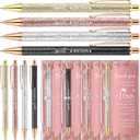 Feifeiya 25 Sets Sweet 16th Birthday Party Favors for Guests, Include Sweet Sixteen Glitter Ballpoint Pens with Thank You Cards, Thank You for Coming to My 16 Years Birthday Party Supplies (Classic)