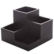 BINO Multi Purpose 4 Compartment Organizer - Make up Organizer for Vanity - Makeup Holders for Bathroom - Toiletry Organizers Countertop - Toothbrush and Bathroom Accessories Holder - Matte Marble 6.5×6.5×4.8