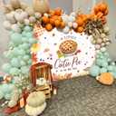 Fall Cutie Pie Baby Shower Backdrop 8x6FT A Little Cutie Pie is On The Way Party Banner Background Maple Leaves Baking Pie Themed Baby Shower Decorations Supplies