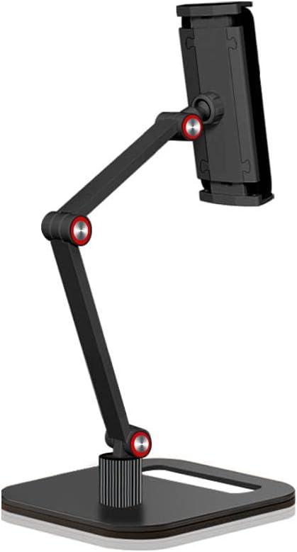 Adjustable Tablet Stand, Multi-Angle Desktop Mount Holder, 360 Swivel, 4-12.9 inch, Black