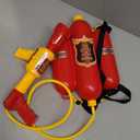 Firefighter Water Gun Backpack, Water Blaster Tank with Hose Sprayer for Outdoor Games, Pool Parties, Beach Fun, and Summer Activities