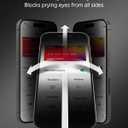 ZAGG Privacy XTR Screen Protector for iPhone 17 Pro Max - 4-Way Privacy Full-Screen Filter, 5X Stronger, Fingerprint-Resistant Tempered Glass, Smooth Feel, Easy Two-Step Installation