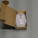 Unipows Wireless Mouse - 2.4G Slim Portable Computer Mouse with Nano Receiver, Less Noise Mobile Optical Mice for Notebook, PC, Laptop, Computer, Mac (White Gold)