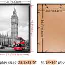 Giftgarden 24x36 Poster Frame Black, 36x24 Metal Picture Frame for Wall Display, 1 Pack