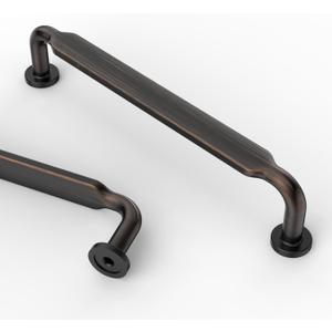 Asidrama 10 Pack 5 Inch(128mm) Oil Rubbed Bronze Kitchen Cabinet Handles, Cabinet Pulls Kitchen Cabinet Hardware for Cupboard Drawer Pulls