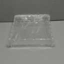 Acrylic Scalloped Tray 9" x 9" Large Clear Acrylic Tray with Drawer for Insert Customizable Photos, Art, and Fabric Scalloped Basket for Needlepoint Napkin Frame Display Messages