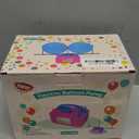 Balloon Pump Electric, Electric Air Pump Replace Manual Balloon Hand Pump, US Standard Plug Balloon Inflator Pump Electric with Dual Nozzles for Balloon Arch, Balloon Stand, Party Decorations (Pink-with Sizer)