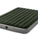 Intex Queen Dura-Beam Prestige Downy Standard Air Mattress with Battery Pump