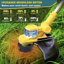 Weed Wacker Cordless for Dewalt 20V MAX Battery, 4-in-1 Electric Weed Wacker, Weed Eater with 5 Types of Blades, for Lawn, Yard and Bush Trimming (No Battery)