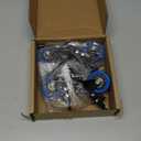 3 Inch Caster Wheels Heavy Duty Stem Caster 1600Lbs, Threaded Stem Casters 3/8"-16 x 1(Stem Diameter 3/8", Stem Length 1"), Safety Locking Caster Set of 4, Industrial Castor Wheels for Cart,Furniture