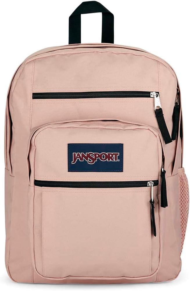 JanSport Laptop Backpack - Computer Bag with 2 Compartments, Ergonomic Shoulder Straps, 15 Laptop Sleeve, Haul Handle - Misty Rose (One Size)