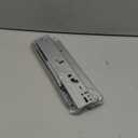 Undermount Shelf Drawer Slide Soft Close Bottom Support Under Mount Pull Out Drawer Track Full Extension Slide Out Drawer Glide Shelf Bracket for Kitchen Cabinet Trash Can Without Side Panel (10 Inch)