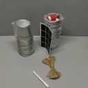 6 Fishing Candy Buckets for Birthday Party Favors with 6 Fishing Bobber Erasable Stickers and Chalk Marker for Making My Party Reel Fun Gone Fishing Theme Supplies Fishing Decorations