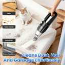 Handheld Vacuum Cordless Car Vacuum Cleaner 11000PA High Power Portable 1.4lbs Lightweight Rechargeable with 2 Filter Multi-Nozzles for Home Office Dust