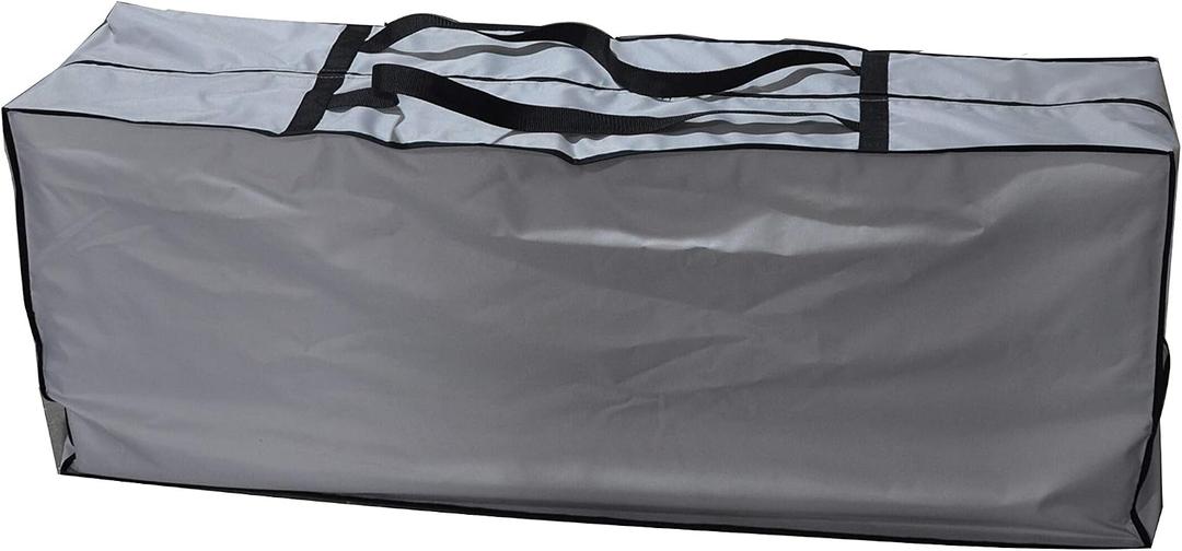 Outdoor Rectangular Cushion/Cover Storage Bag, Protective Zippered Storage Bags with Handles, 60"X20"X28" Grey
