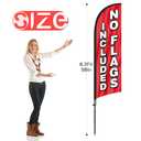 Feather Flag Pole Kit for Swooper Flag 6FT, Swooper Flag Pole Kit with Ground Spike for Feather Flags