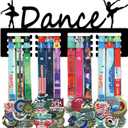 Resama Medal Hanger Holder Display Wall Rack Frame Shelf-Medal Hanger Awards Ribbon Soccer,Gymnastics,Holder Display Rack for 60 Medals