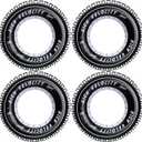 Inflatable Tire Tubes Pool Floats for Adults Kids Tire Swimming Rings River Raft Truck Race Car Themed Birthday Party Supplies Decorations 4Pack
