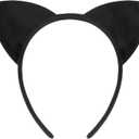 COCIDE Cat Ears Headbands Plastic Taylor Party Decorations Kitty Headbands for Girls Gabby Party Favors Birthday Supplies for Women Halloween Hair Accessories Hair Hoops Costume Black