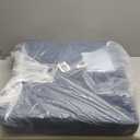 MeMoreCool Square Floor Pillow for Adults and Kids, Large Meditation Cushion with Thick Foam and Washable Tufted Cover, 24-Inch Navy Seat for Yoga and Sitting