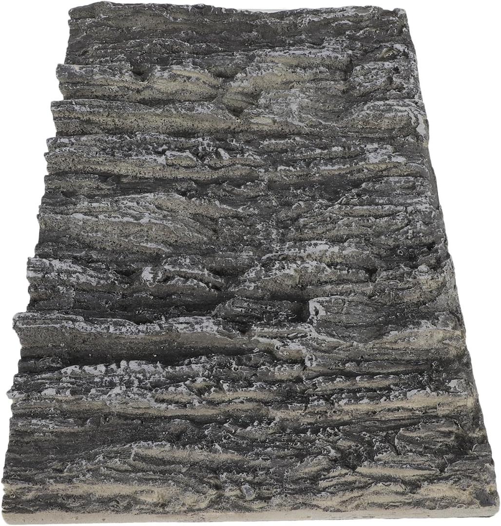 FOMIYES Reptile Tank Background 3D Stalactite Decorative Panel 17.7X11.8X1.6 Inch Pu Foam Aquarium Backdrop for Fish Turtle Habitat Vertical Rock Design