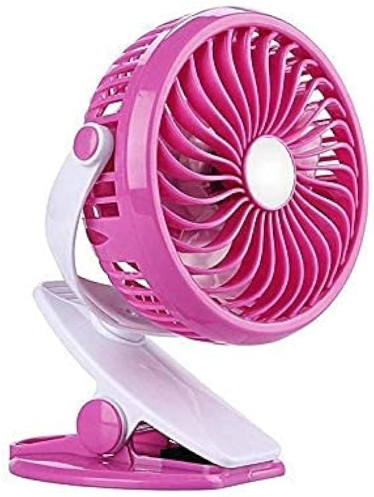 Economic Mini Battery Operated Clip Toy Fan,Small Portable Fan Powered by Rechargeable Battery or USB Desk Personal Fan for Kids,