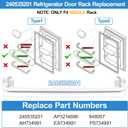 UPGRADED 240535201 Refrigerator Door Rack Bar Replacement Compatible with Frigidaire Kenmore Refrigerator Door Shelf Replacement Parts AP3214686, AH734991,FRT17B3AZB, LFHT1513LW0,FRT15 Door Shelf Rack