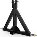 3 Point 2" Trailer Hitch Receiver Heavy-Duty for Category 1 Tractors Compatible with Kubota, BX, LM25H, WLM Tractor, NorTrac, Yanmar, Kioti, Cat (3 Point Trailer Hitch)