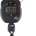 Pgzsy 2 Pack Multi-Function Electronic Digital Sport Stopwatch Timer, Large Display with Date Time and Alarm Function,Suitable for Sports Coaches Fitness Coaches and Referees,Pgzsy
