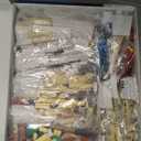 Snow Village& RV Building Set with LED Lights,2 in 1 Christmas Vacation Holiday House and Christmas Holiday Snow Village RV Gift(1726PCS)