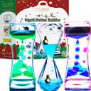 YUE MOTION Liquid Motion Bubbler - Calming Toys for Kids and Adults - Liquid Hourglass - Handheld Oil Timer - Sensory Toys for Autism, Anxiety (Style#1)