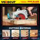 7-1/4 Inch Circular Saw Blade, 24T for Framing, 60T for Fine Finish Wood Cutting,Tungsten Carbide Tooth with 5/8" Arbor - 2 Pack