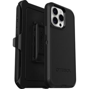 OtterBox iPhone 15 Pro MAX (Only) Defender Series Case - Black, screenless, Rugged & Durable, with Port Protection, Includes Holster Clip Kickstand