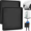 Saillong 2 Pcs Oil Drip Pan for Under Car, 22'' x 21'' Large Oil Drip Tray, Mini Fridge Drain Pan for Mini Refrigerator, Dishwasher Drain, Air Conditioners,Dog Crage, 22.8 x 21.6 x 1.2 inch
