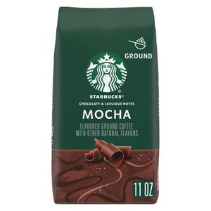 Starbucks Ground Coffee, Flavored Hot or Iced Coffee, Mocha, 11 oz, Best By 09 MAY 2026