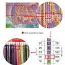 Dooxvey Cross Stitch Kits for Adults Stamped Full Range of Embroidery Starter Kits for Beginners 11CT Printed Cross Stitch Patterns Needlepoint Kits Stamped Crossstitching-Wolf Falls 16x20 inch (ColorKit32)