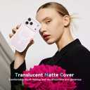 BENTOBEN Magnetic for iPhone 17 Pro Max Case, Cute Wavy [Full Camera Protection][Compatible with MagSafe] Matte Anti-Slip Bumper Women Girls Boys Protective Cover for 17 ProMax 6.9", Gray-Pink