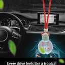 2 x Ikeda Car Air Freshener: Hanging Car Smell Air Freshener | 10ml Hanging Car Perfume | Long Lasting Fragrance | Strong Scents Diffuser for Auto Home (Strawberry)