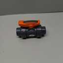 HYDROSEAL Kaplan 1 PVC True Union Ball Valve with Full Port, ASTM F1970, EPDM O-Rings and Reversible PTFE Seats, Rated at 200 PSI @73F, Gray, 1 inch Socket (1 inch)