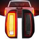 LED Tail Light Fit for Toyota Tundra 2014-2021, Rear Brake Lamp Taillight Assembly, Smoke Lens