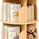 2 Tier Rotating Bookshelf, 360 Display Bookcase for Kids&Adult